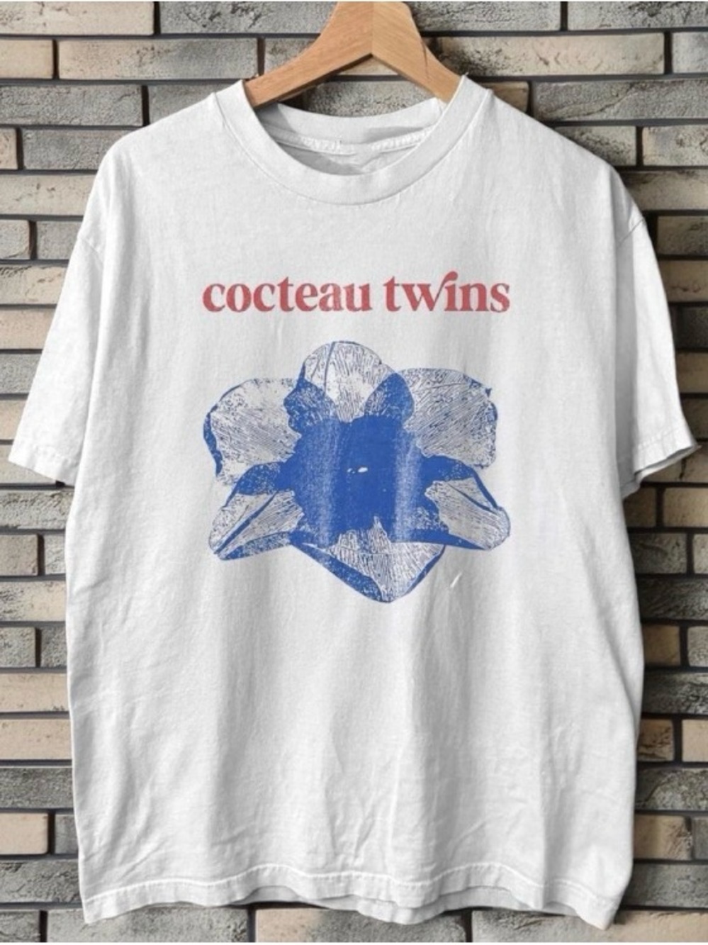 Cocteau Twins White Floral Tee